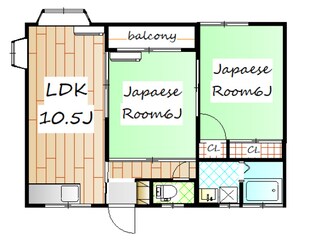 ロビンソンハイツ菅谷Aの物件間取画像